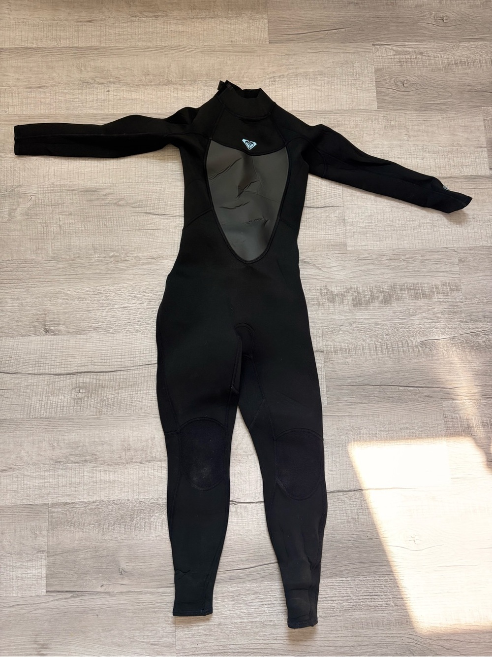 Roxy Black Full-Body Wetsuit with Front Panel